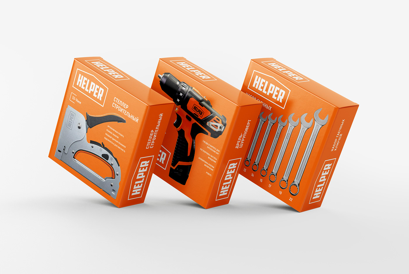 HELPER Tools packaging designed by Igor Kovalev