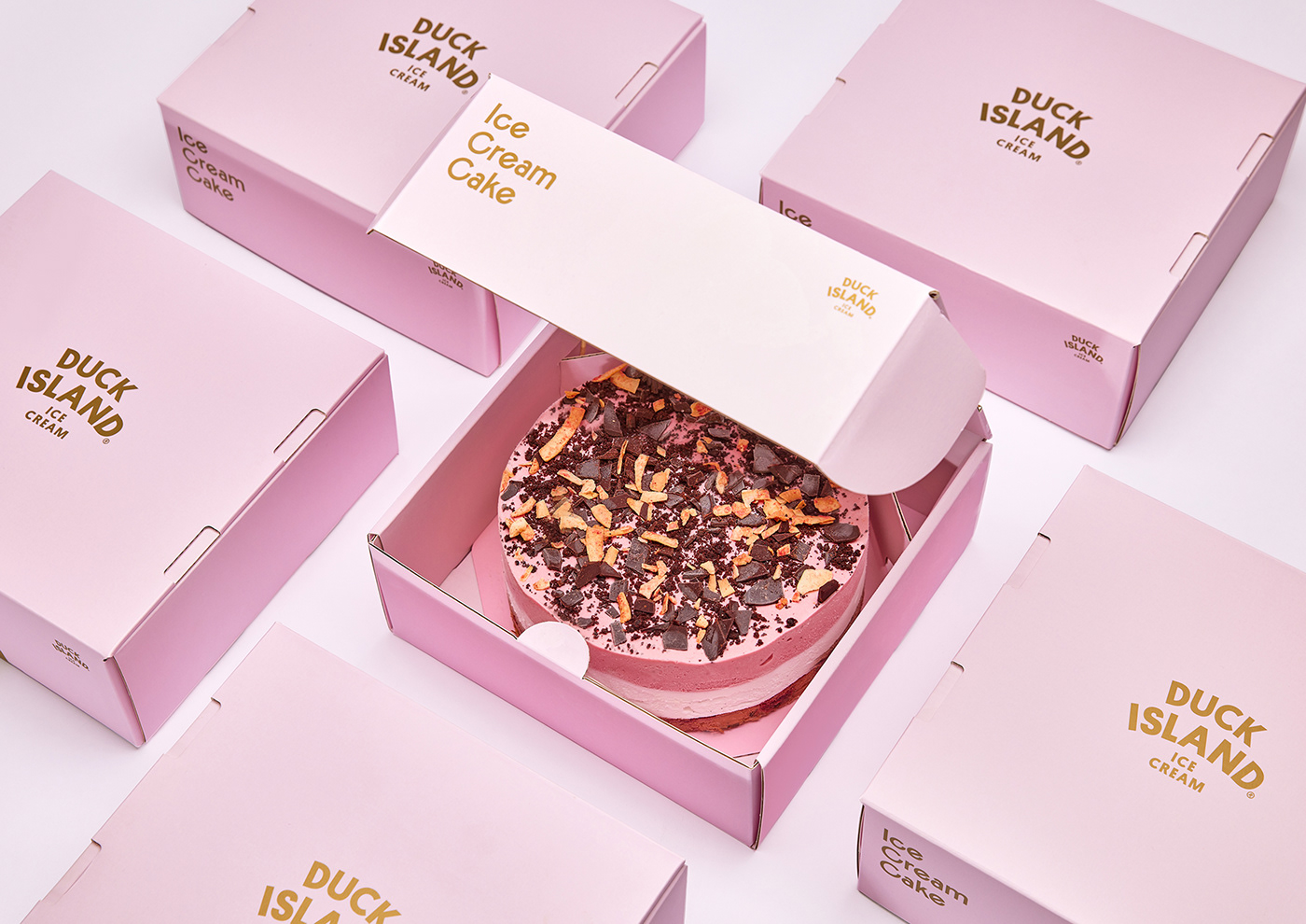 Duck Island Cake Box designed by Think Packaging®