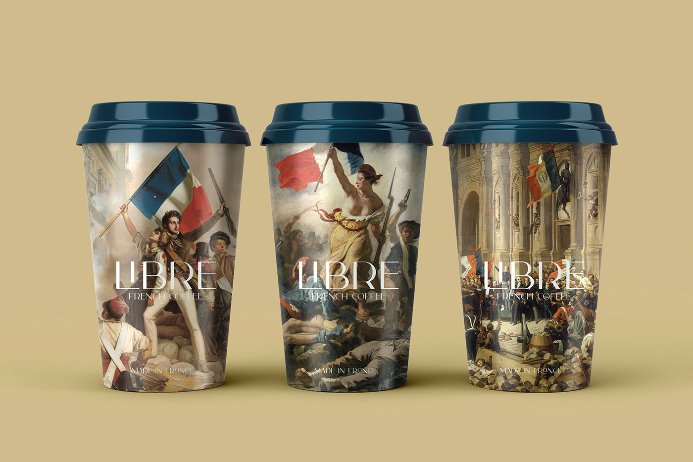 Libre French Coffee packaging designed by Arkan Gahramy